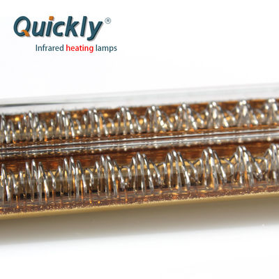 1.4um 2.0um Quartz Tube Fast Medium Wave IR Heater Gold Coating